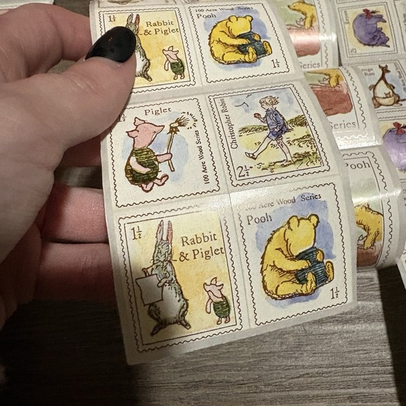 VTG Classic Winnie The Pooh Christopher Robin & Piglet Sticker Box Set - Picture 7 of 14